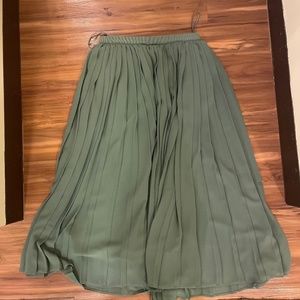 Sage green skirt